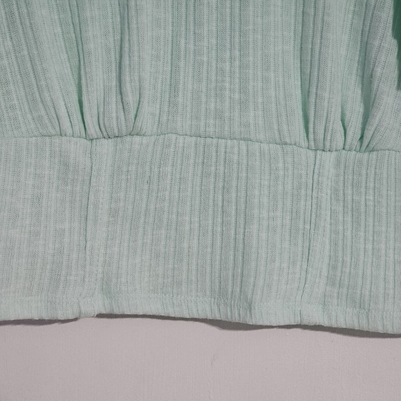 Lily Star Girl Mint&White  Tee With Baby Collar Size M New With Tag - Picture 2 of 11